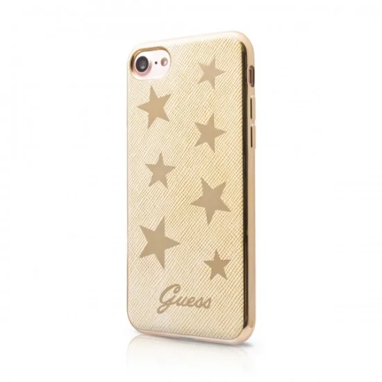 Guess Electroplating Stars series GUHCP7STABE для Apple iPhone 7 / 8 / SE2 (2020) / SE3 (2022) - Бежевый - силиконовый чехол-накладка / бампер-крышка Guess Electroplating Stars series GUHCP7STABE для Apple iPhone 7 / 8 / SE2 (2020) / SE3 (2022) - Бежевый - силиконовый чехол-накладка / бампер-крышка
