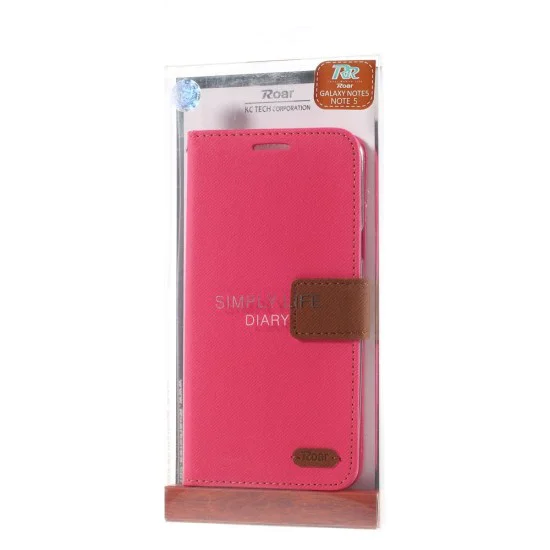 RoarKorea Simply Life Diary Samsung Galaxy Note 3 N900 / N9005 - Розовый - чехол-книжка с стендом / подставкой (кожаный чехол книжка, leather book wallet case cover stand) RoarKorea Simply Life Diary Samsung Galaxy Note 3 N900 / N9005 - Розовый - чехол-книжка с стендом / подставкой (кожаный чехол книжка, leather book wallet case cover stand)