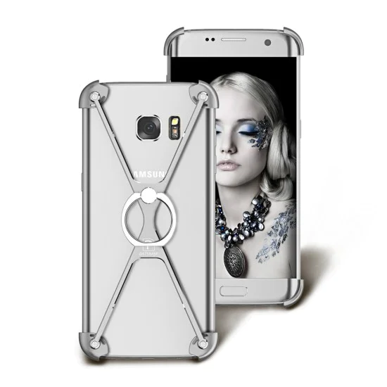 Oatsbasf O-Ring Series Aviation Aluminum Alloy Case priekš Samsung Galaxy S7 Edge G935 - Sudrabains - alumīnija apvalks (bampers, vāciņš, slim cover shell, bumper) Oatsbasf O-Ring Series Aviation Aluminum Alloy Case priekš Samsung Galaxy S7 Edge G935 - Sudrabains - alumīnija apvalks (bampers, vāciņš, slim cover shell, bumper)