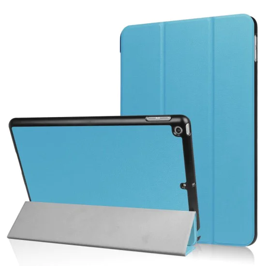 Tri-fold Stand PU Smart Auto Wake/Sleep Leather Case для Apple iPad 9.7 2017 / 2018 - Голубой - чехол-книжка со стендом / подставкой Tri-fold Stand PU Smart Auto Wake/Sleep Leather Case для Apple iPad 9.7 2017 / 2018 - Голубой - чехол-книжка со стендом / подставкой