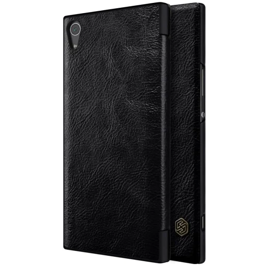 NILLKIN Qin Series Card Slot Flip Leather Mobile Shell priekš Sony Xperia XA1 Ultra G3212 / G3221 - Melns - sāniski atverams maciņš (ādas maks, grāmatiņa, leather book wallet case cover) NILLKIN Qin Series Card Slot Flip Leather Mobile Shell priekš Sony Xperia XA1 Ultra G3212 / G3221 - Melns - sāniski atverams maciņš (ādas maks, grāmatiņa, leather book wallet case cover)