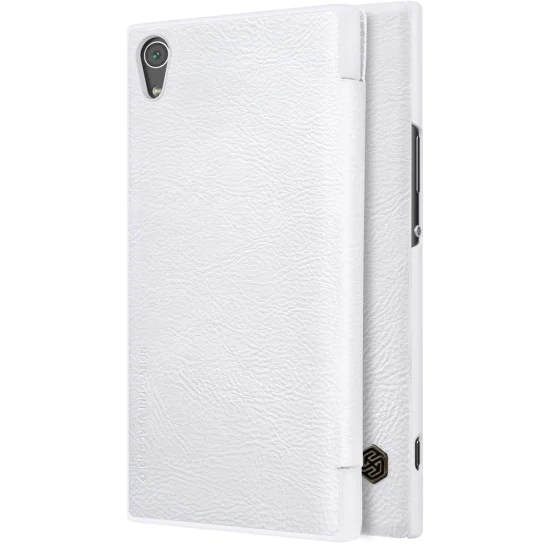 NILLKIN Qin Series Card Slot Flip Leather Mobile Shell priekš Sony Xperia XA1 Ultra G3212 / G3221 - Balts - sāniski atverams maciņš (ādas maks, grāmatiņa, leather book wallet case cover) NILLKIN Qin Series Card Slot Flip Leather Mobile Shell priekš Sony Xperia XA1 Ultra G3212 / G3221 - Balts - sāniski atverams maciņš (ādas maks, grāmatiņa, leather book wallet case cover)