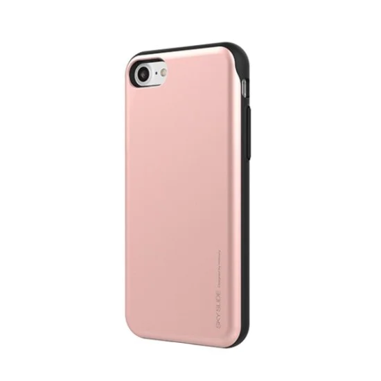 Mercury Sky Slide Credit Card Case для Apple iPhone X / XS - Розовое Золото - силикон с пластиковой накладкой / бампер (крышка чехол, TPU PC plastic silicone cover, bumper shell) Mercury Sky Slide Credit Card Case для Apple iPhone X / XS - Розовое Золото - силикон с пластиковой накладкой / бампер (крышка чехол, TPU PC plastic silicone cover, bumper shell)