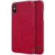 NILLKIN Qin Series Card Holder Leather Case для Apple iPhone X / XS - Красный - чехол-книжка (кожаный чехол книжка, leather book wallet case cover) NILLKIN Qin Series Card Holder Leather Case для Apple iPhone X / XS - Красный - чехол-книжка (кожаный чехол книжка, leather book wallet case cover)