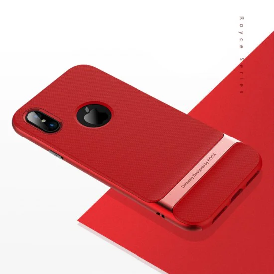 ROCK Royce Series PC and TPU Hybrid Cover for Apple iPhone X / XS - Red - силиконовая с пластиковой рамкой накладка / бампер (крышка чехол, TPU silicone cover, bumper shell) ROCK Royce Series PC and TPU Hybrid Cover for Apple iPhone X / XS - Red - силиконовая с пластиковой рамкой накладка / бампер (крышка чехол, TPU silicone cover, bumper shell)