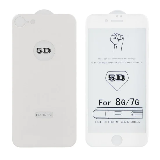 (Front Back) 5D Full Glue Tempered Glass screen protector priekš Apple iPhone X / XS - Balts - Ekrāna Aizsargstikls / Bruņota Stikla Aizsargplēve (Full screen size curved) (Front Back) 5D Full Glue Tempered Glass screen protector priekš Apple iPhone X / XS - Balts - Ekrāna Aizsargstikls / Bruņota Stikla Aizsargplēve (Full screen size curved)