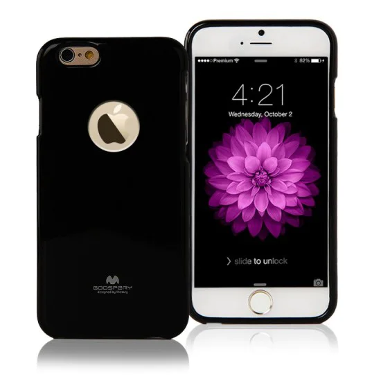 Mercury Jelly Case с блеском для Apple iPhone 8 - Черный (с вырезом) - силиконовый чехол-накладка (тонкий бампер крышка-обложка, slim TPU silicone case cover, bumper) Mercury Jelly Case с блеском для Apple iPhone 8 - Черный (с вырезом) - силиконовый чехол-накладка (тонкий бампер крышка-обложка, slim TPU silicone case cover, bumper)