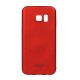 Kakusiga Lange Series Hard Protective Case priekš Samsung Galaxy S7 G930 - Sarkans - plastikas aizmugures apvalks (bampers, vāciņš, PU back cover, bumper shell)