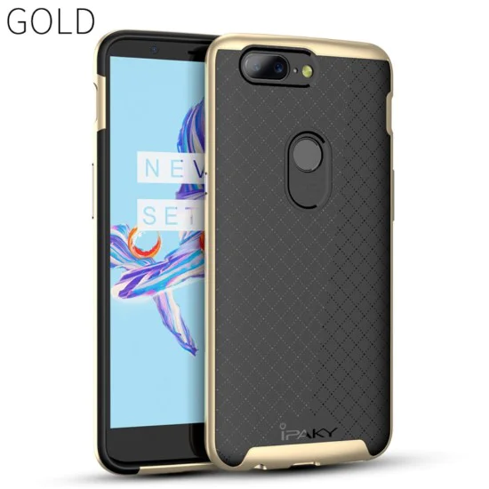 IPAKY 2-Piece PC Frame and TPU Phone Case for OnePlus 5T - Gold - силиконовая с пластиковой рамкой накладка / бампер (крышка чехол, TPU silicone cover, bumper shell) IPAKY 2-Piece PC Frame and TPU Phone Case for OnePlus 5T - Gold - силиконовая с пластиковой рамкой накладка / бампер (крышка чехол, TPU silicone cover, bumper shell)