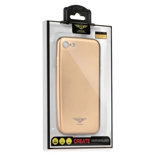 Kakusiga Sigale Series Back Case для Apple iPhone 7 / 8 / SE2 (2020) / SE3 (2022) - Золотой - матовая силиконовая накладка / бампер-крышка Kakusiga Sigale Series Back Case для Apple iPhone 7 / 8 / SE2 (2020) / SE3 (2022) - Золотой - матовая силиконовая накладка / бампер-крышка