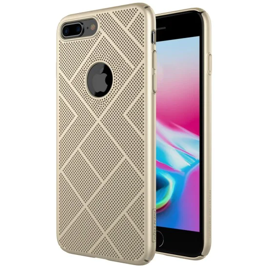 NILLKIN Air Series Heat Dissipation Matte PC Hard Case priekš Apple iPhone 8 Plus - Zelts - plastikas aizmugures apvalks (bampers, vāciņš, PU back cover, bumper shell) NILLKIN Air Series Heat Dissipation Matte PC Hard Case priekš Apple iPhone 8 Plus - Zelts - plastikas aizmugures apvalks (bampers, vāciņš, PU back cover, bumper shell)