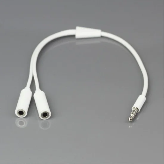 3.5mm 1 Male to 2 Female Audio Splitter Cable - 3.5mm austiņu izejas sadalītājs 3.5mm 1 Male to 2 Female Audio Splitter Cable - 3.5mm austiņu izejas sadalītājs