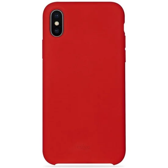 Puro Icon Microfiber Back Cover IPCX65ICONRED для Apple iPhone XS Max - Красный - силиконовый чехол-накладка (тонкий бампер крышка-обложка, slim TPU case cover, bumper) Puro Icon Microfiber Back Cover IPCX65ICONRED для Apple iPhone XS Max - Красный - силиконовый чехол-накладка (тонкий бампер крышка-обложка, slim TPU case cover, bumper)