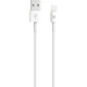 Devia 2M Smart USB to Lightning cable - Balts - Apple iPhone / iPad lādēšanas un datu kabelis / vads Devia 2M Smart USB to Lightning cable - Balts - Apple iPhone / iPad lādēšanas un datu kabelis / vads