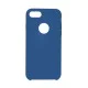 Forcell Silicone Case (Microfiber Soft Touch) priekš Apple iPhone 7 - Tumši Zils (ar izgriezumu) - matēts silikona apvalks / bampers-vāciņš Forcell Silicone Case (Microfiber Soft Touch) priekš Apple iPhone 7 - Tumši Zils (ar izgriezumu) - matēts silikona apvalks / bampers-vāciņš