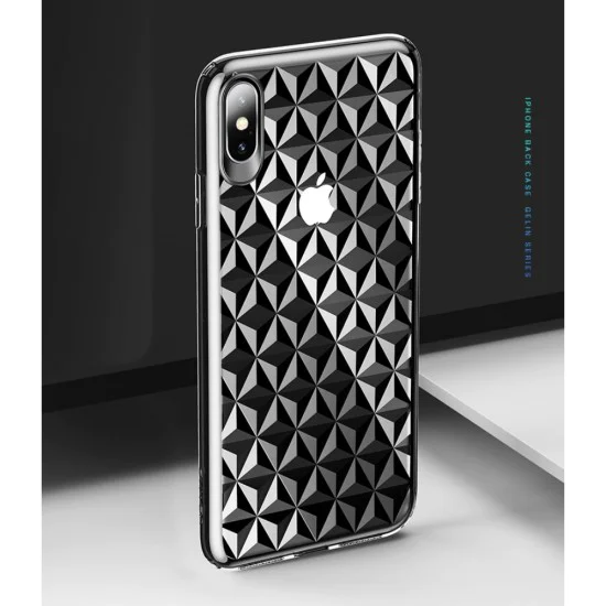 USAMS Diamond Pattern TPU Back Cover priekš Apple iPhone XS Max - Caurspīdīgs - silikona aizmugures apvalks (bampers, vāciņš, slim TPU silicone case cover, bumper) USAMS Diamond Pattern TPU Back Cover priekš Apple iPhone XS Max - Caurspīdīgs - silikona aizmugures apvalks (bampers, vāciņš, slim TPU silicone case cover, bumper)