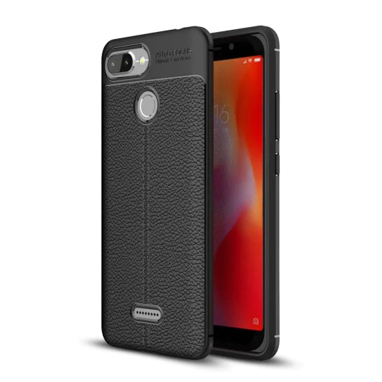 Litchi Skin PU Leather Coated TPU Mobile Phone Case for Xiaomi Redmi 6 - Melns - ādas imitācijas triecienizturīgs silikona aizmugures apvalks (maciņš, bampers, vāciņš, slim cover, bumper, back case) Litchi Skin PU Leather Coated TPU Mobile Phone Case for Xiaomi Redmi 6 - Melns - ādas imitācijas triecienizturīgs silikona aizmugures apvalks (maciņš, bampers, vāciņš, slim cover, bumper, back case)