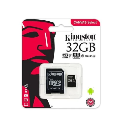 Kingston 32GB Micro SDHC Card UHS-I class10 ar SD Adapteri Atmiņas karte Kingston 32GB Micro SDHC Card UHS-I class10 ar SD Adapteri Atmiņas karte