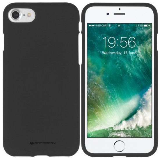 Mercury Soft Jelly Case для Huawei Mate 20 Pro - Чёрный - матовая силиконовая накладка / бампер (крышка чехол, slim TPU silicone cover shell, bumper)