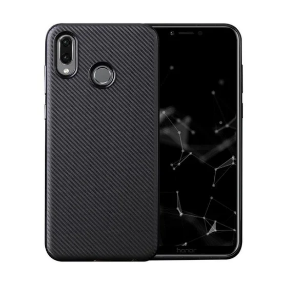 Etui Carbon Fiber TPU Case для Huawei Honor Play - Чёрный - силиконовая крышка / накладка (бампер, slim back cover, bumper) Etui Carbon Fiber TPU Case для Huawei Honor Play - Чёрный - силиконовая крышка / накладка (бампер, slim back cover, bumper)