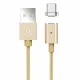 Usams 1.2M U-Link Braided Magnet US-SJ143 2A USB to Type-C cable - Zelts - USB-C magnētisks lādēšanas un datu kabelis / vads Usams 1.2M U-Link Braided Magnet US-SJ143 2A USB to Type-C cable - Zelts - USB-C magnētisks lādēšanas un datu kabelis / vads