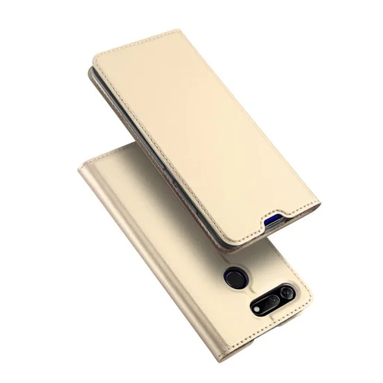 Dux Ducis Skin Pro series priekš Huawei Honor View 20 - Zelts - sāniski atverams maciņš ar magnētu un stendu (ādas maks, grāmatiņa, leather book wallet case cover stand) Dux Ducis Skin Pro series priekš Huawei Honor View 20 - Zelts - sāniski atverams maciņš ar magnētu un stendu (ādas maks, grāmatiņa, leather book wallet case cover stand)