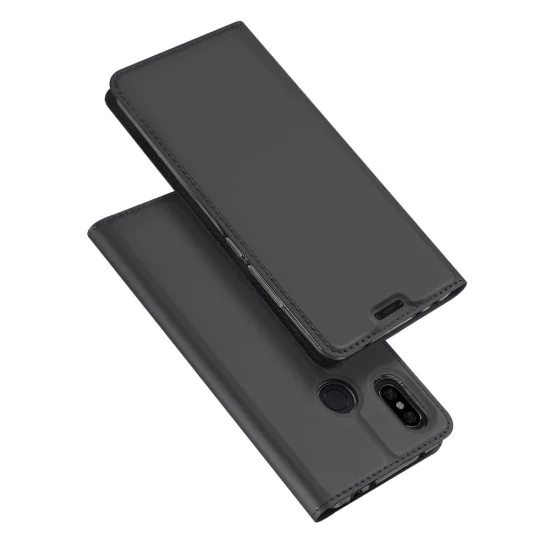 Dux Ducis Skin Pro series priekš Xiaomi Redmi Note 6 Pro - Tumši Pelēks - sāniski atverams maciņš ar magnētu un stendu (ādas maks, grāmatiņa, leather book wallet case cover stand) Dux Ducis Skin Pro series priekš Xiaomi Redmi Note 6 Pro - Tumši Pelēks - sāniski atverams maciņš ar magnētu un stendu (ādas maks, grāmatiņa, leather book wallet case cover stand)