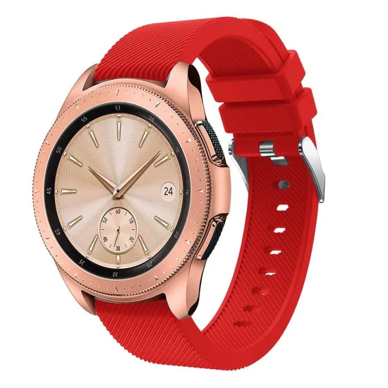 20mm Twill Texture Silicone Watchband Strap - Красный - силиконовый ремешок для часов 20mm Twill Texture Silicone Watchband Strap - Красный - силиконовый ремешок для часов