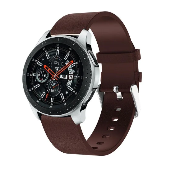 22mm Textured Genuine Leather Watch Strap - Brūns - dabīgas ādas siksniņas (jostas) priekš pulksteņiem 22mm Textured Genuine Leather Watch Strap - Brūns - dabīgas ādas siksniņas (jostas) priekš pulksteņiem