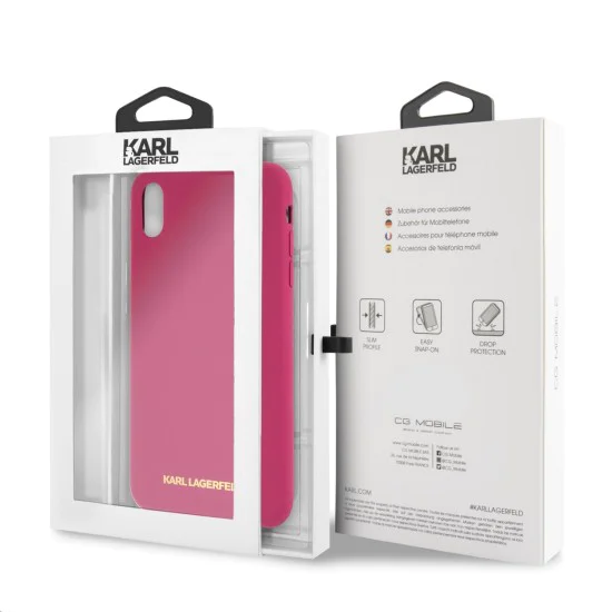 Karl Lagerfeld Silicone series KLHCI65SLROG для Apple iPhone XS Max - Малиновый - силиконовый чехол-накладка (тонкий бампер крышка-обложка, slim TPU case cover, bumper) Karl Lagerfeld Silicone series KLHCI65SLROG для Apple iPhone XS Max - Малиновый - силиконовый чехол-накладка (тонкий бампер крышка-обложка, slim TPU case cover, bumper)