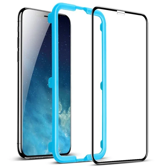 ESR 5D Full Coverage Full Glue (with Frame) Tempered Glass protector priekš Apple iPhone 11 Pro / X / XS - Melns - Ekrāna Aizsargstikls / Bruņota Stikla Aizsargplēve ESR 5D Full Coverage Full Glue (with Frame) Tempered Glass protector priekš Apple iPhone 11 Pro / X / XS - Melns - Ekrāna Aizsargstikls / Bruņota Stikla Aizsargplēve