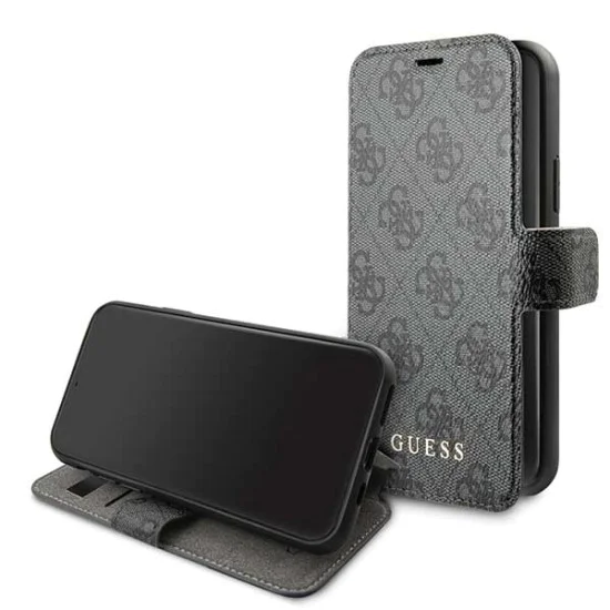 Guess 4G series GUFLBKSN654GG для Apple iPhone 11 Pro Max - Тёмно Серый - чехол-книжка со стендом / подставкой Guess 4G series GUFLBKSN654GG для Apple iPhone 11 Pro Max - Тёмно Серый - чехол-книжка со стендом / подставкой