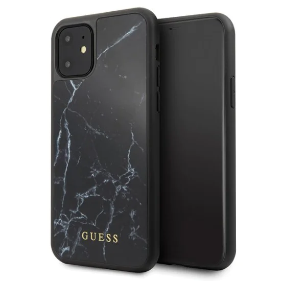 Guess Marble series GUHCN61HYMABK priekš Apple iPhone 11 - Melns - silikona aizmugures apvalks (bampers, vāciņš, slim TPU case cover, bumper) Guess Marble series GUHCN61HYMABK priekš Apple iPhone 11 - Melns - silikona aizmugures apvalks (bampers, vāciņš, slim TPU case cover, bumper)