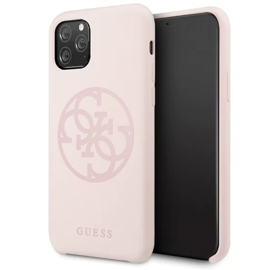 Guess Silicone 4G Tone On Tone series GUHCN65LS4GLP для Apple iPhone 11 Pro Max - Розовый - силиконовый чехол-накладка (тонкий бампер крышка-обложка, slim TPU case cover, bumper) Guess Silicone 4G Tone On Tone series GUHCN65LS4GLP для Apple iPhone 11 Pro Max - Розовый - силиконовый чехол-накладка (тонкий бампер крышка-обложка, slim TPU case cover, bumper)