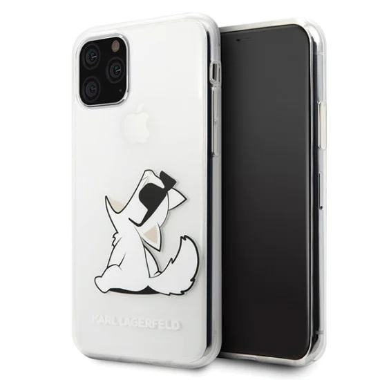 Karl Lagerfeld Choupette Fun series Back Case KLHCN65CFNRC для Apple iPhone 11 Pro Max - Прозрачный - силиконовый чехол-накладка Karl Lagerfeld Choupette Fun series Back Case KLHCN65CFNRC для Apple iPhone 11 Pro Max - Прозрачный - силиконовый чехол-накладка