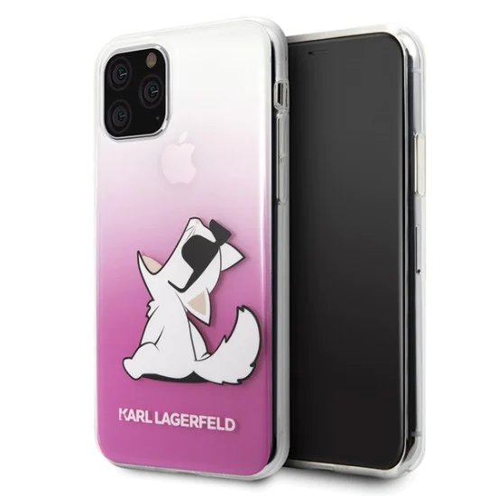 Karl Lagerfeld Choupette Fun series Back Case KLHCN58CFNRCPI для Apple iPhone 11 Pro - Розовый - силиконовый чехол-накладка Karl Lagerfeld Choupette Fun series Back Case KLHCN58CFNRCPI для Apple iPhone 11 Pro - Розовый - силиконовый чехол-накладка