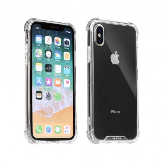 RoarKorea Armor Jelly для Samsung Galaxy A70 A705 - Прозрачный - противоударный силиконовый бампер с пластиковой крышкой (чехол-накладка, крышка-обложка, TPU silicone case cover, bumper)