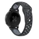 20mm Bi-color Soft Silicone Watch Strap Replacement - Чёрный / Серый - силиконовый ремешок для часов 20mm Bi-color Soft Silicone Watch Strap Replacement - Чёрный / Серый - силиконовый ремешок для часов