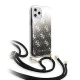 Guess 4G Gradient with Strap Back Case GUHCN65WO4GBK для Apple iPhone 11 Pro Max - Чёрный - пластиковый чехол-накладка / бампер Guess 4G Gradient with Strap Back Case GUHCN65WO4GBK для Apple iPhone 11 Pro Max - Чёрный - пластиковый чехол-накладка / бампер