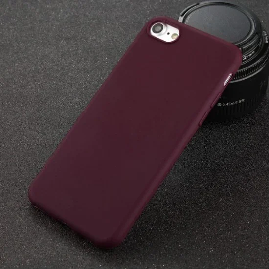 Matt TPU Back Case priekš Apple iPhone 7 / 8 / SE2 (2020) / SE3 (2022) - Bordo - matēts silikona aizmugures apvalks / bampers Matt TPU Back Case priekš Apple iPhone 7 / 8 / SE2 (2020) / SE3 (2022) - Bordo - matēts silikona aizmugures apvalks / bampers