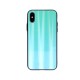 Aurora Glass Back Case для Huawei P Smart (2019) - Бирюзовый - накладка / бампер из силикона и стекла (крышка чехол, TPU back cover, bumper shell)