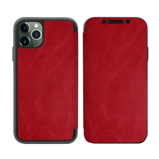 Eco Leather Book Case priekš Apple iPhone 7 / 8 / SE2 (2020) / SE3 (2022) - Sarkans - mākslīgās ādas maciņš ar magnētu / sāniski atverama grāmatiņa Eco Leather Book Case priekš Apple iPhone 7 / 8 / SE2 (2020) / SE3 (2022) - Sarkans - mākslīgās ādas maciņš ar magnētu / sāniski atverama grāmatiņa