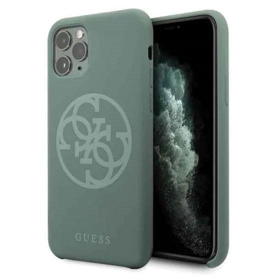 Guess Silicone 4G Tone On Tone series GUHCN65LS4GKA priekš Apple iPhone 11 Pro Max - Zaļš - silikona aizmugures apvalks (bampers, vāciņš, slim TPU case cover, bumper) Guess Silicone 4G Tone On Tone series GUHCN65LS4GKA priekš Apple iPhone 11 Pro Max - Zaļš - silikona aizmugures apvalks (bampers, vāciņš, slim TPU case cover, bumper)