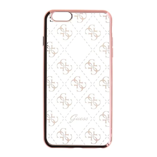Guess 4G TPU series Back Case GUHCPSETR4GRG priekš Apple iPhone 5 / 5S / SE - Rozā Zelts - silikona aizmugures apvalks / bampers-vāciņš Guess 4G TPU series Back Case GUHCPSETR4GRG priekš Apple iPhone 5 / 5S / SE - Rozā Zelts - silikona aizmugures apvalks / bampers-vāciņš