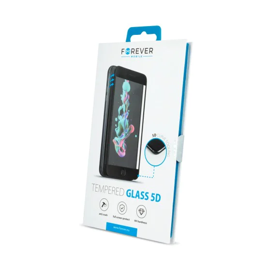 Forever 5D Full Glue 9H Tempered Glass priekš Huawei P40 - Melns - Ekrāna Aizsargstikls / Bruņota Stikla Aizsargplēve Forever 5D Full Glue 9H Tempered Glass priekš Huawei P40 - Melns - Ekrāna Aizsargstikls / Bruņota Stikla Aizsargplēve