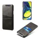 Double Card Slots PU Leather Coated PC Back Case для Samsung Galaxy A80 A805 - Чёрный - чехол-накладка из искусственной кожи с двумя кармашками для карт Double Card Slots PU Leather Coated PC Back Case для Samsung Galaxy A80 A805 - Чёрный - чехол-накладка из искусственной кожи с двумя кармашками для карт