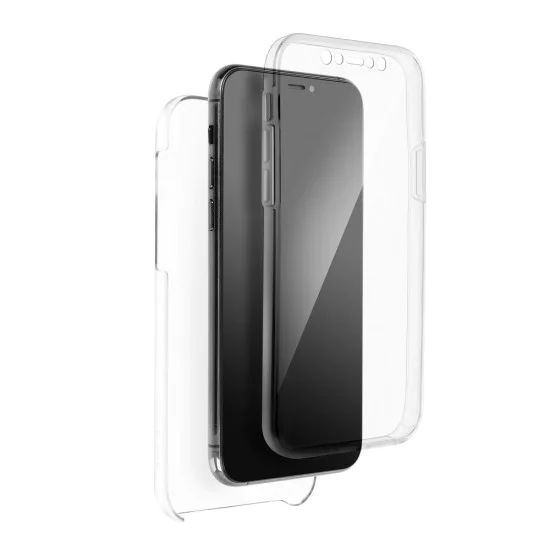 360 Full Cover Case PC / TPU для Apple iPhone X / XS - Прозрачный - пластиково-силиконовая накладка / чехол с обеих сторон 360 Full Cover Case PC / TPU для Apple iPhone X / XS - Прозрачный - пластиково-силиконовая накладка / чехол с обеих сторон