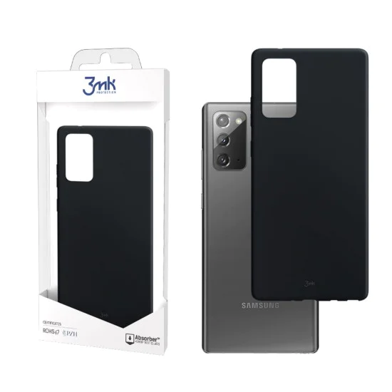 3MK Matt Case для Samsung Galaxy Note 20 N980 - Чёрный - матовая силиконовая накладка / бампер-крышка 3MK Matt Case для Samsung Galaxy Note 20 N980 - Чёрный - матовая силиконовая накладка / бампер-крышка
