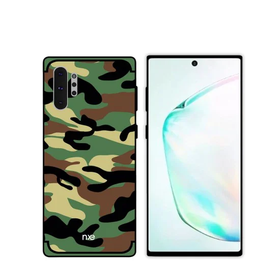 NXE Camouflage Pattern PC/TPU Hybrid Back Case priekš Samsung Galaxy Note 10 Plus N975 / 5G N976 - Tumši Zaļš - plastikāta / silikona aizmugures apvalks / bampers-vāciņš NXE Camouflage Pattern PC/TPU Hybrid Back Case priekš Samsung Galaxy Note 10 Plus N975 / 5G N976 - Tumši Zaļš - plastikāta / silikona aizmugures apvalks / bampers-vāciņš