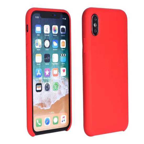 Forcell Silicone Case (Microfiber Soft Touch) для Apple iPhone 12 / 12 Pro - Красный - матовая силиконовая накладка / бампер-крышка Forcell Silicone Case (Microfiber Soft Touch) для Apple iPhone 12 / 12 Pro - Красный - матовая силиконовая накладка / бампер-крышка